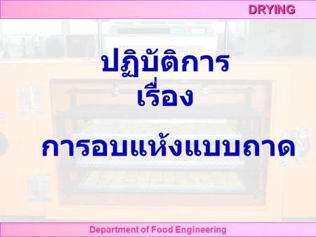 Department of Food Engineering