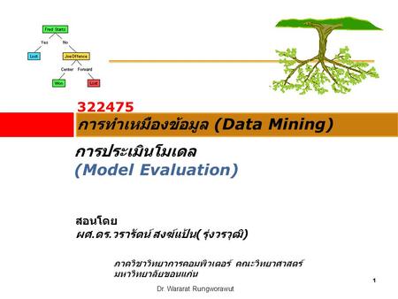 การทำเหมืองข้อมูล (Data Mining)