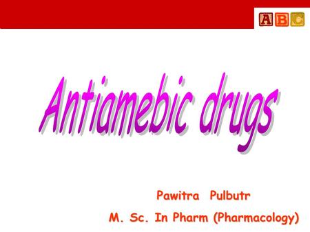 M. Sc. In Pharm (Pharmacology)
