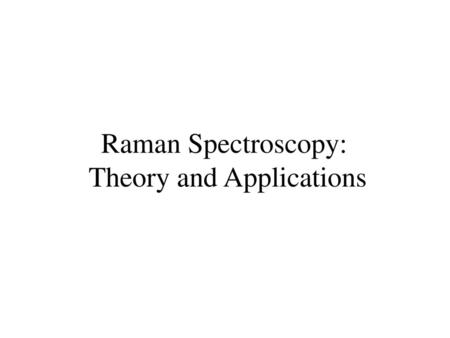 Theory and Applications
