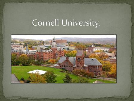 Cornell University..