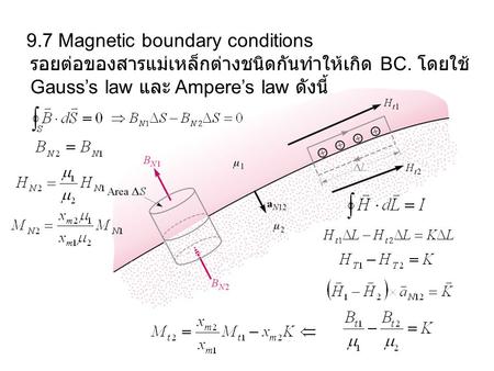 9.7 Magnetic boundary conditions