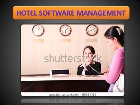 Hotel software management