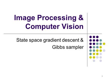 Image Processing & Computer Vision