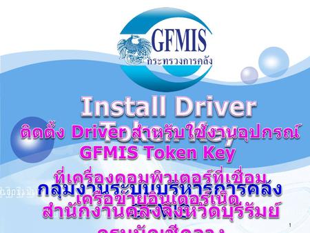 Install Driver Token Key