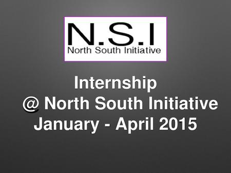 @ North South Initiative