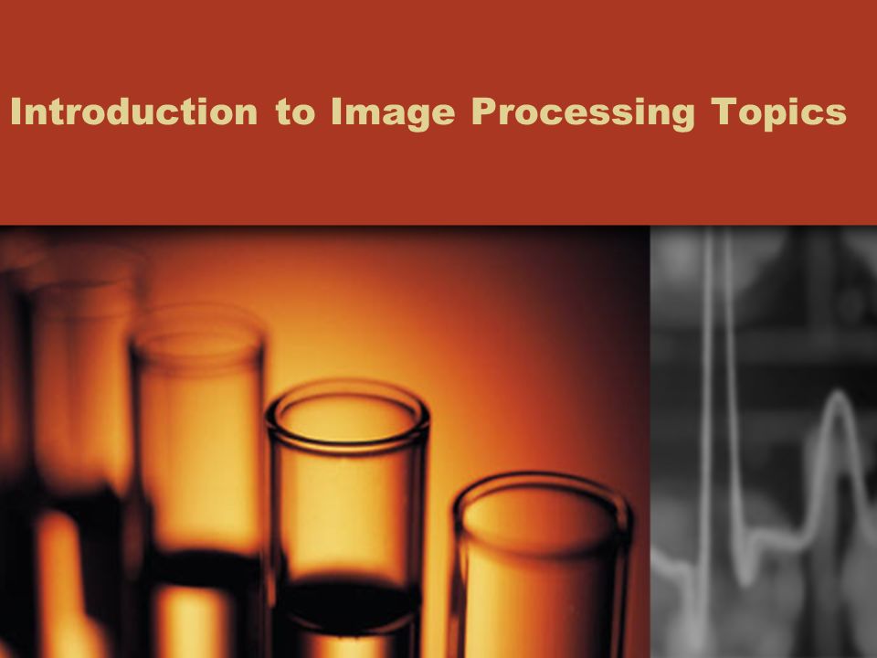 Introduction to Image Processing Topics