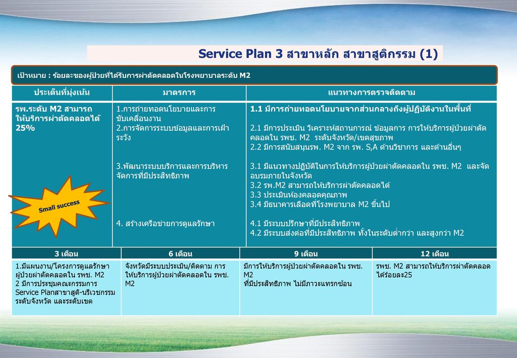 Service Plan 3 สาขาหลัก สาขาสูติกรรม (1)
