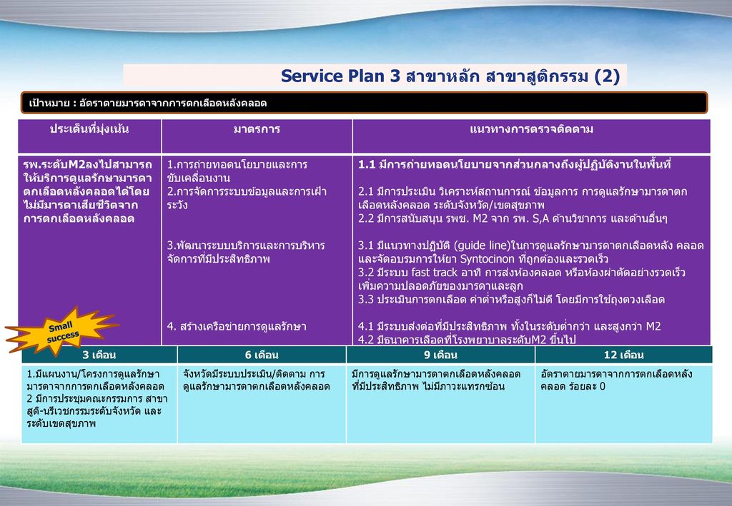 Service Plan 3 สาขาหลัก สาขาสูติกรรม (2)