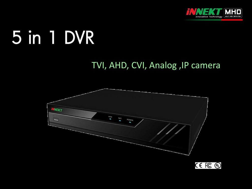 5 in 1 DVR TVI, AHD, CVI, Analog ,IP camera