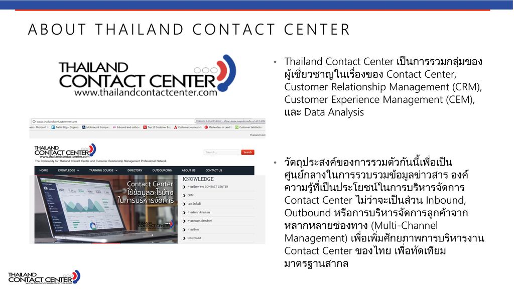 About Thailand contact center