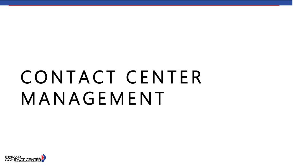 Contact center Management