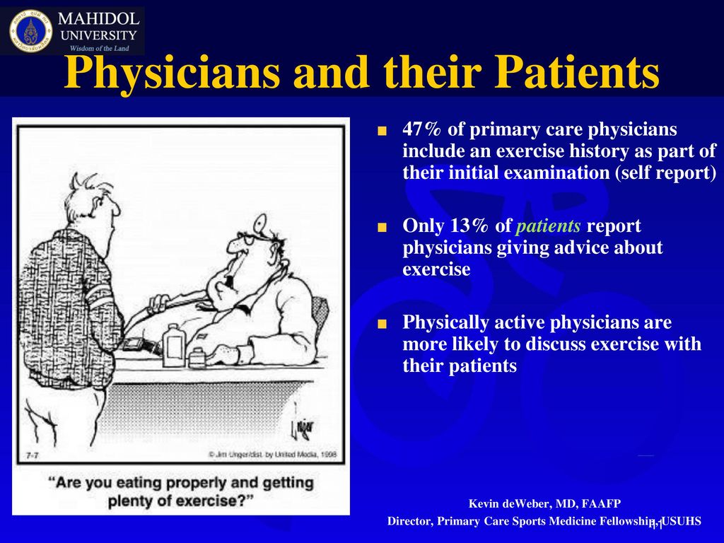 Physicians and their Patients
