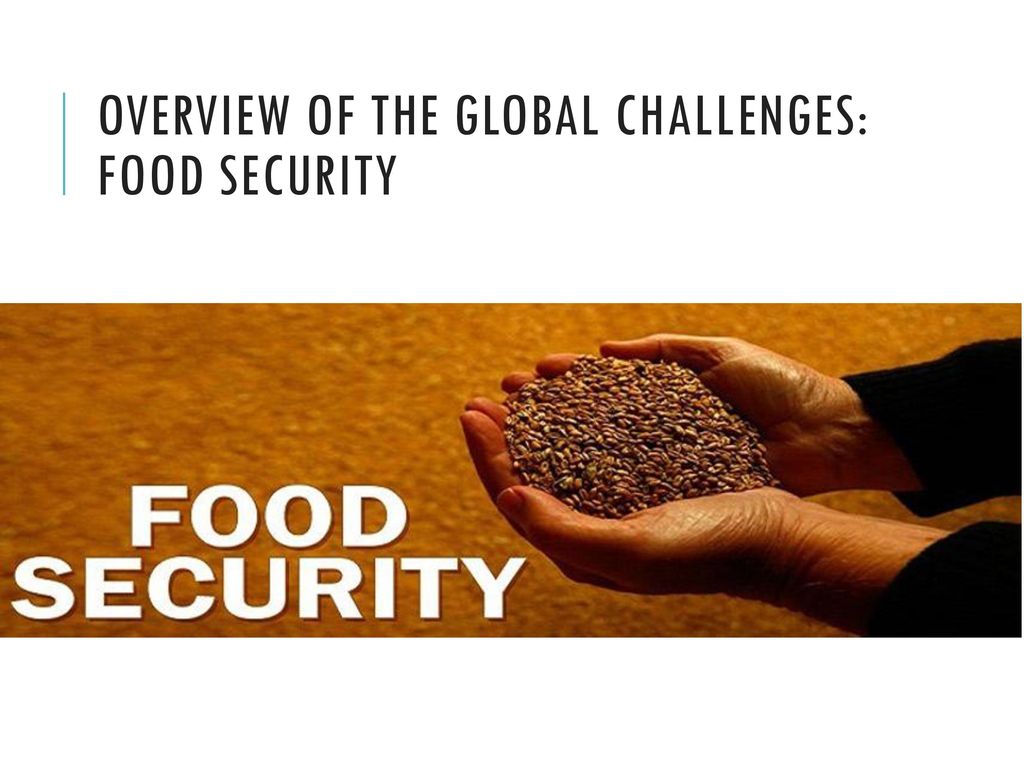Overview of the global challenges: Food security