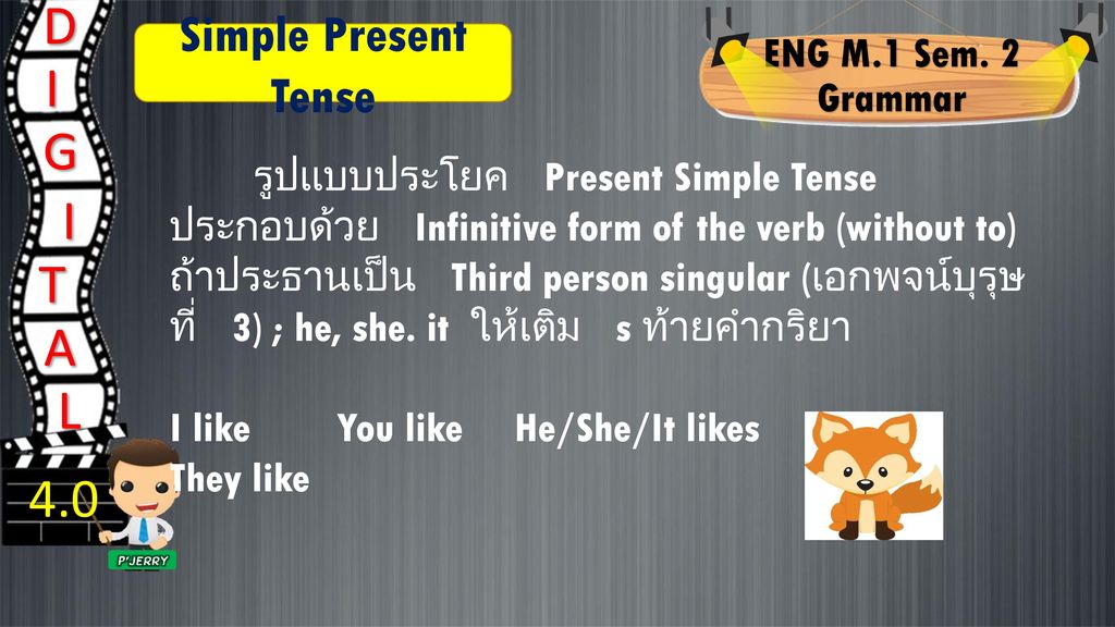 D I G I T A L 4.0 Simple Present Tense ENG M.1 Sem. 2 Grammar