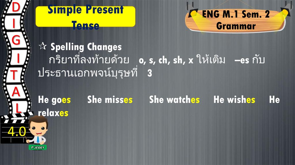 D I G I T A L 4.0 Simple Present Tense ENG M.1 Sem. 2 Grammar