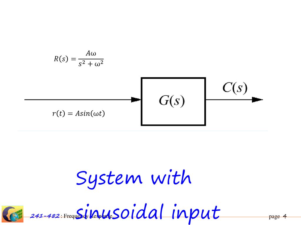 System with sinusoidal input