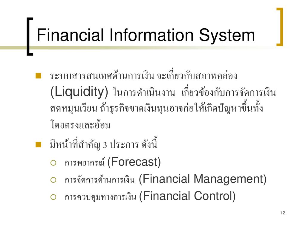 Financial Information System