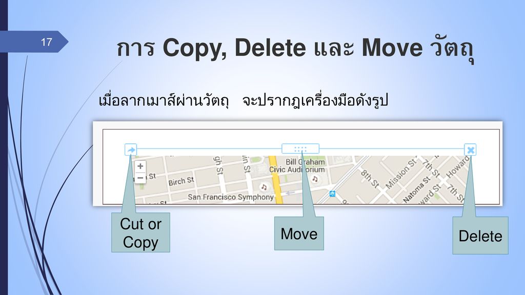 การ Copy, Delete และ Move วัตถุ
