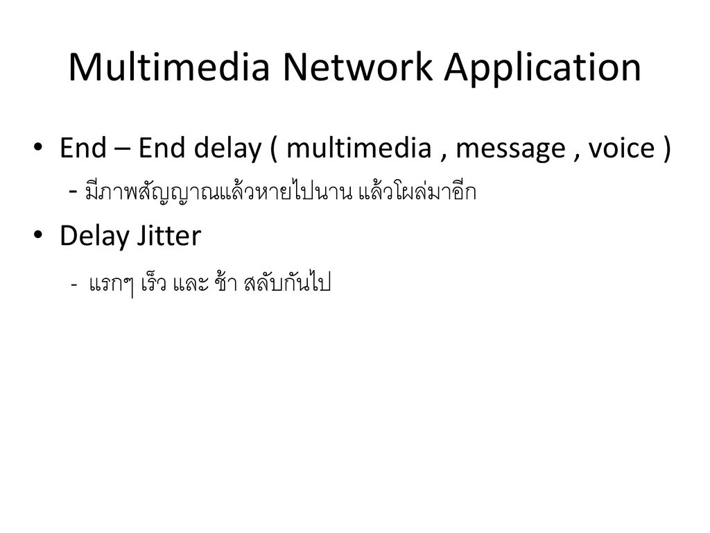 Multimedia Network Application