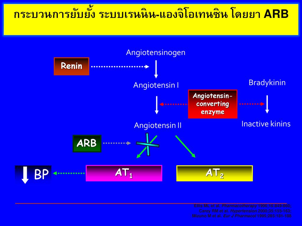 กระบวนการยับยั้ง ระบบเรนนิน-แองจิโอเทนซิน โดยยา ARB