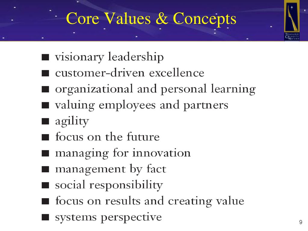 Core Values & Concepts