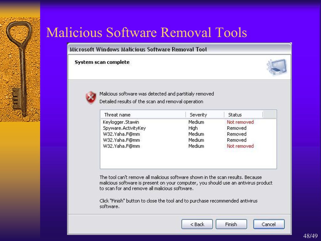 Malicious Software Removal Tools
