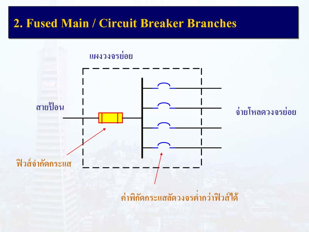 2. Fused Main / Circuit Breaker Branches