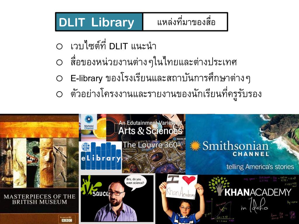 สื่อของหน่วยงานต่างๆในไทยและต่างประเทศ