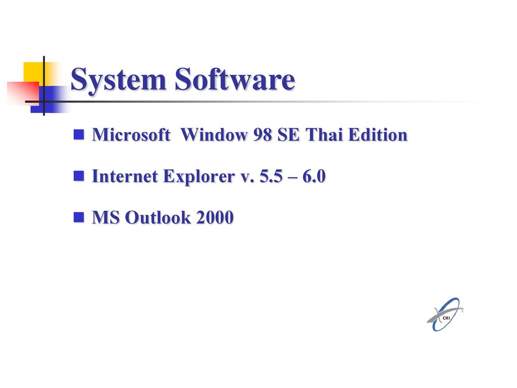 System Software Microsoft Window 98 SE Thai Edition