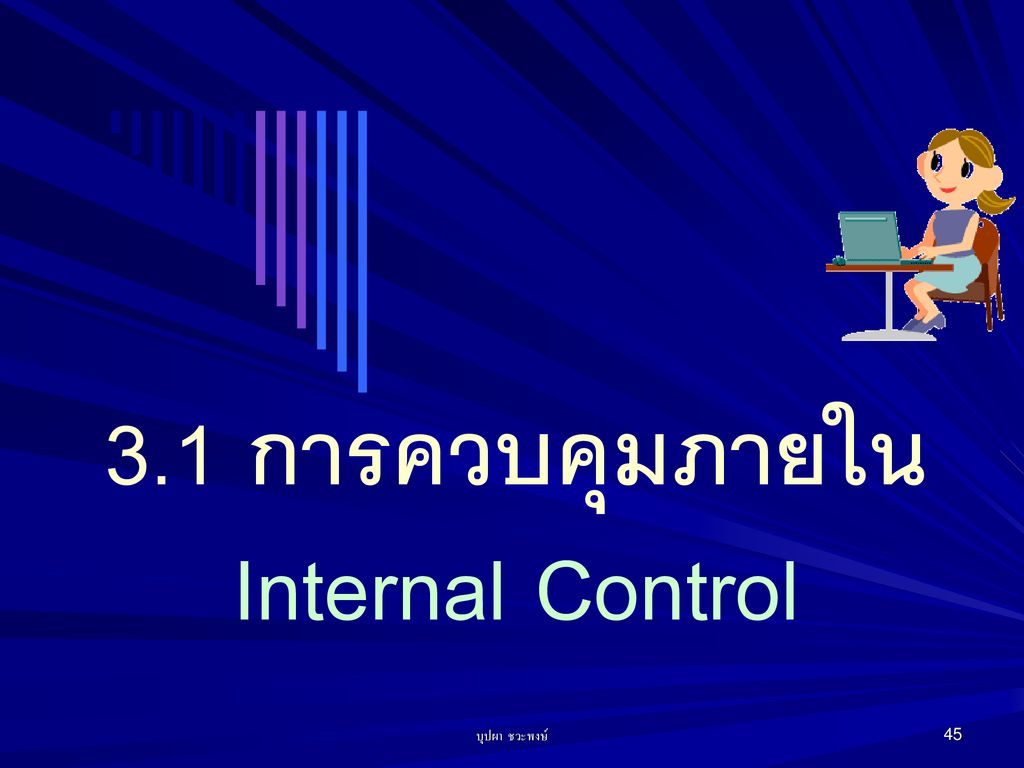 3.1 การควบคุมภายใน Internal Control