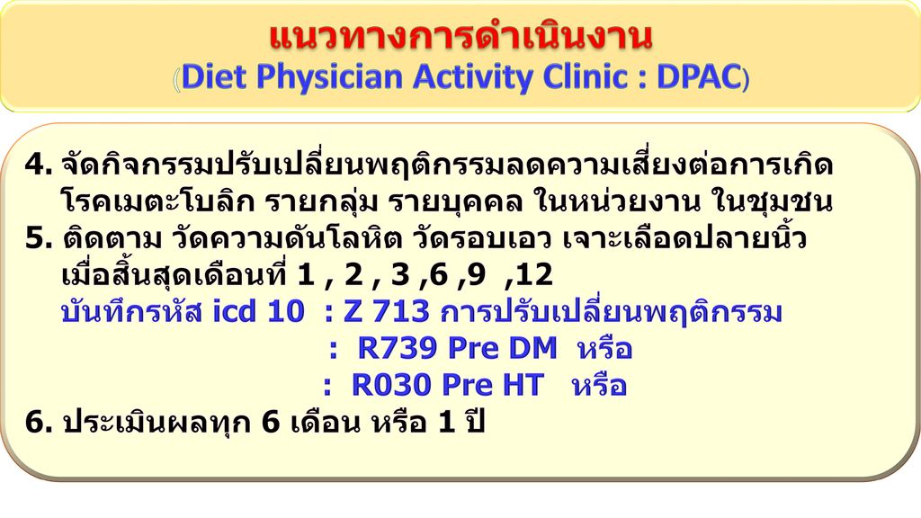 (Diet Physician Activity Clinic : DPAC)