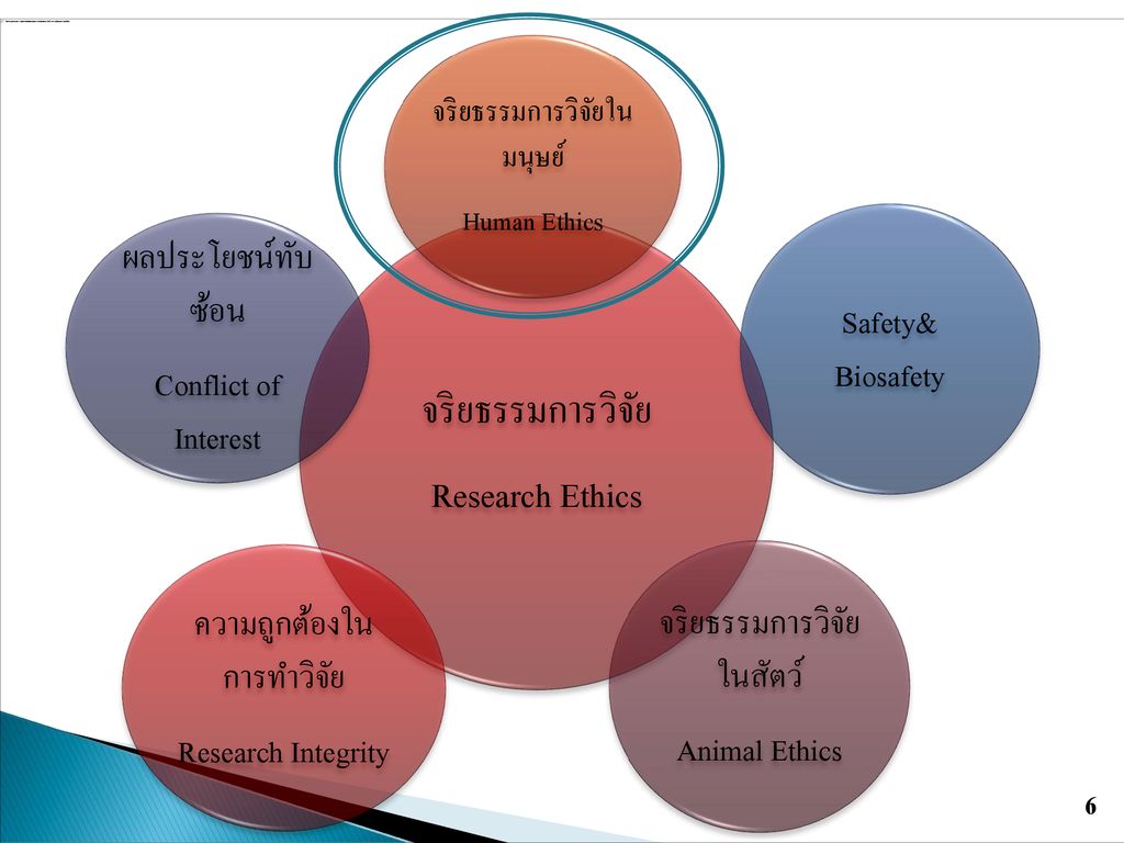 จริยธรรมการวิจัย Research Ethics ผลประโยชน์ทับซ้อน Safety& Biosafety