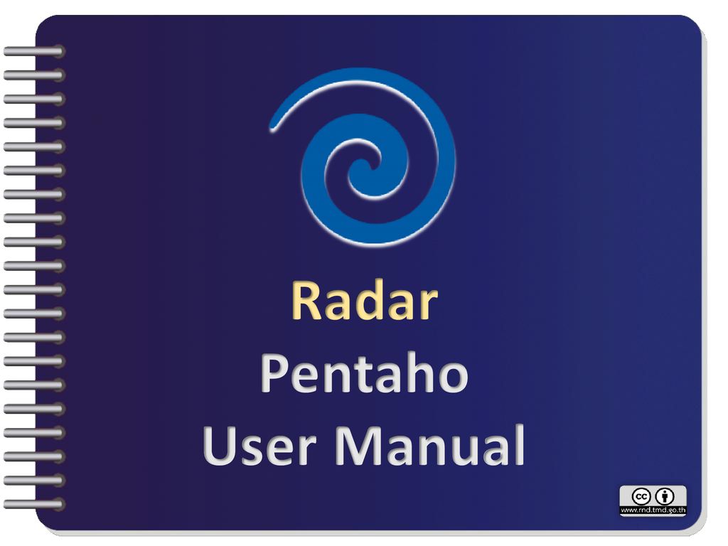 Radar Pentaho User Manual