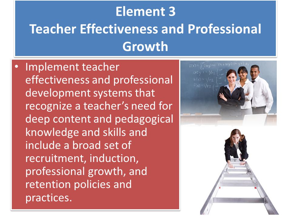 Element 3 Teacher Effectiveness and Professional Growth
