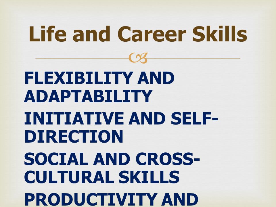 Life and Career Skills