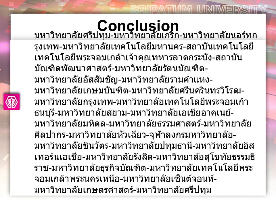 Conclusion