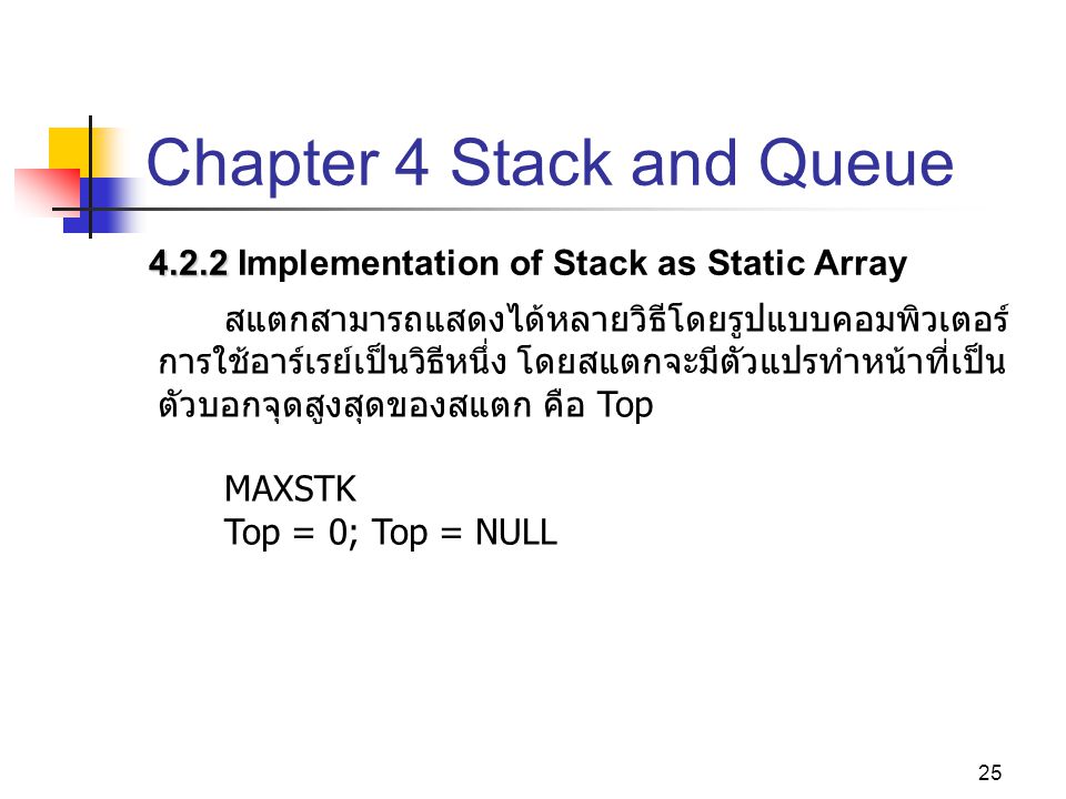 Chapter 4 Stack and Queue