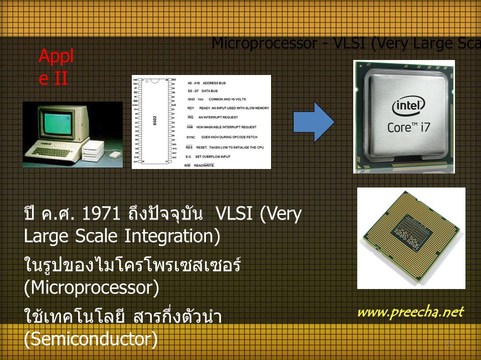 ปี ค.ศ ถึงปัจจุบัน VLSI (Very Large Scale Integration)