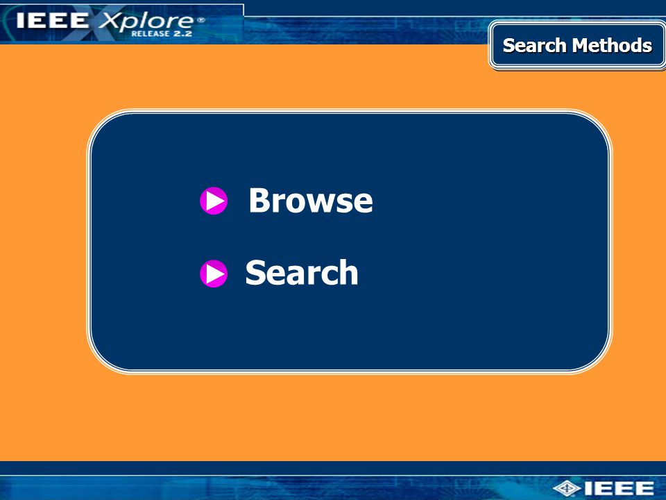 Search Methods Browse Search