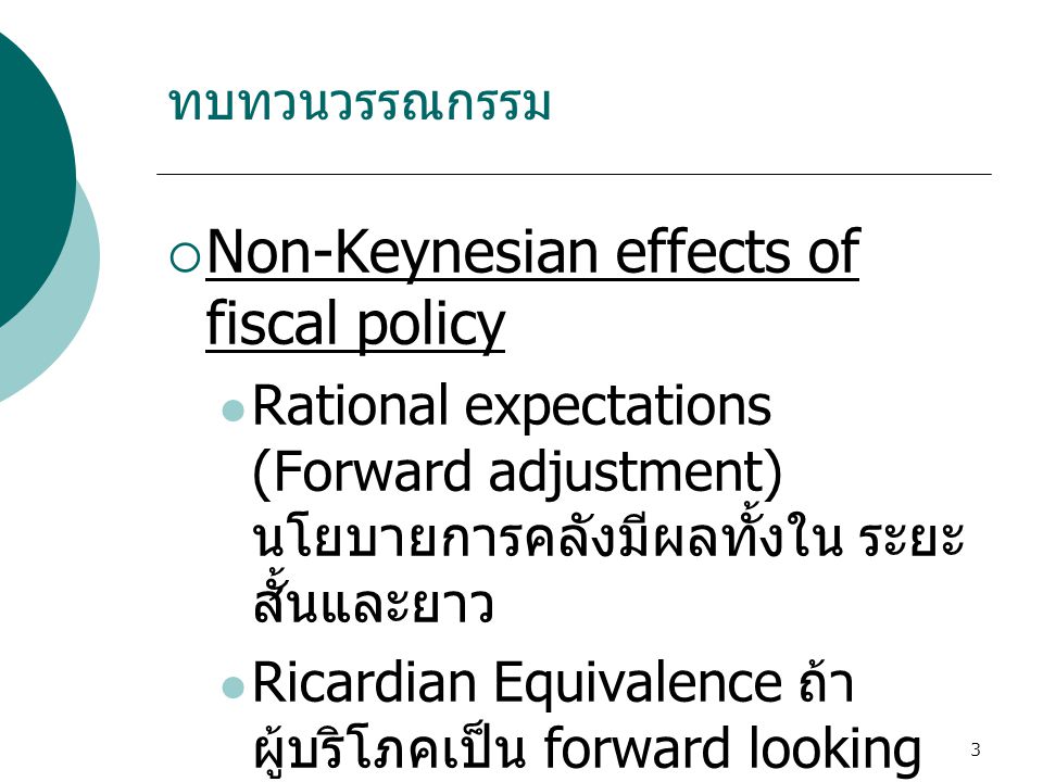 Non-Keynesian effects of fiscal policy