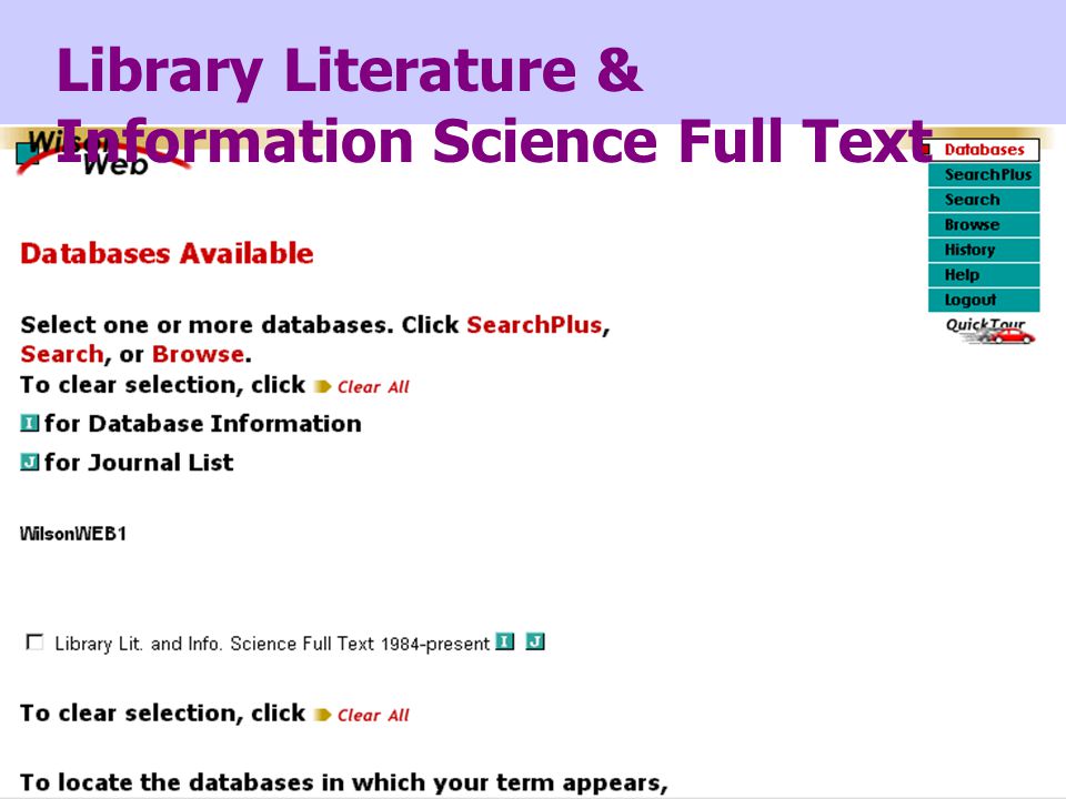 Library Literature & Information Science Full Text