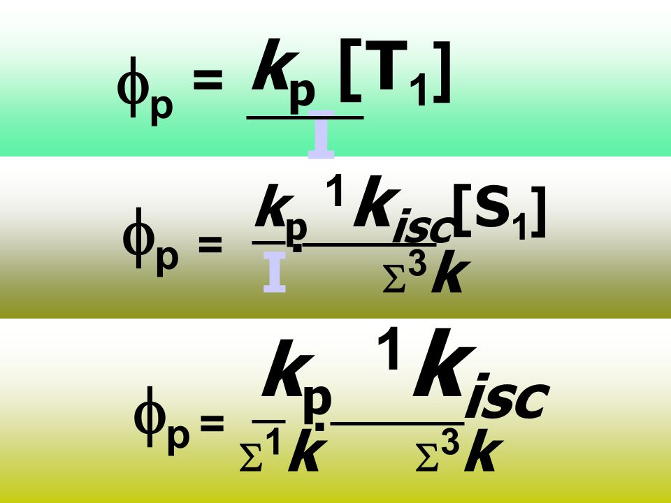 kp [T1] fp = I = kp 1kisc[S1] I S3k . fp = kp 1kisc S1k S3k . fp