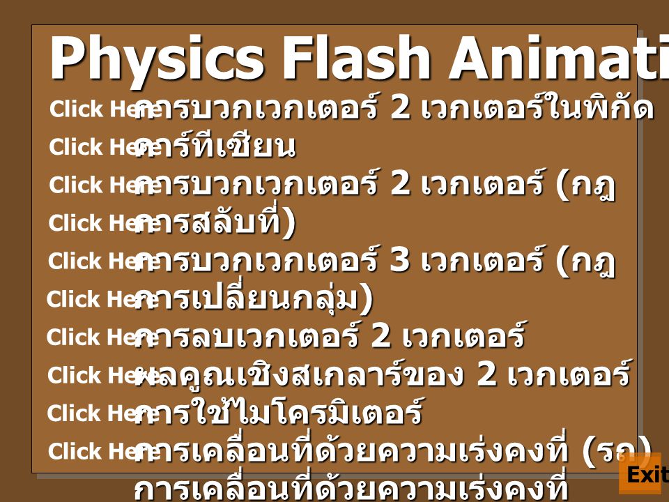 Physics Flash Animation (Vol.1)