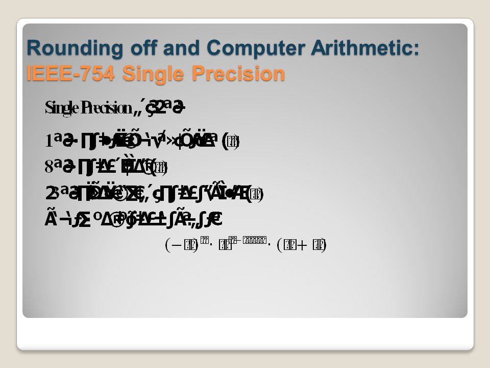 Rounding off and Computer Arithmetic: IEEE-754 Single Precision