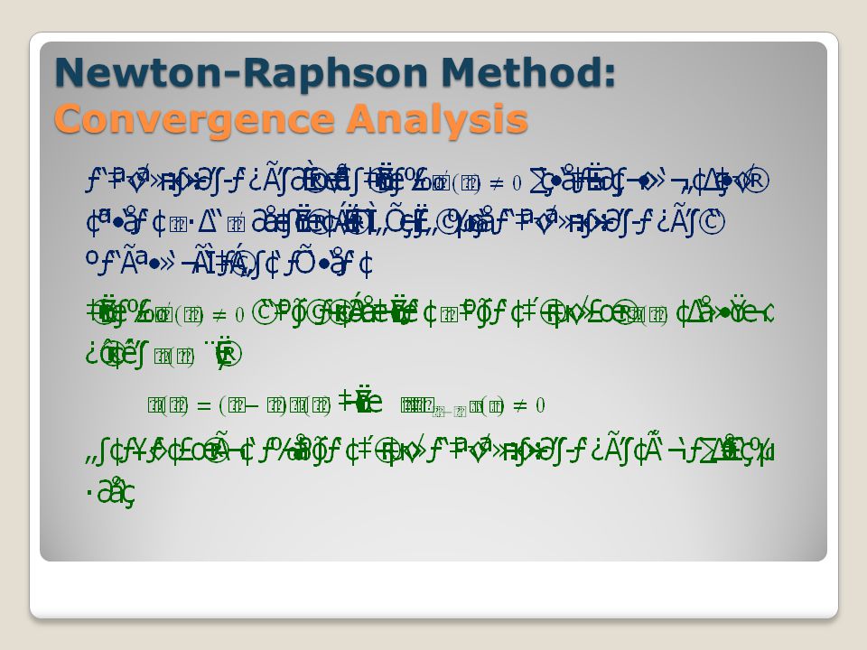 Newton-Raphson Method: Convergence Analysis