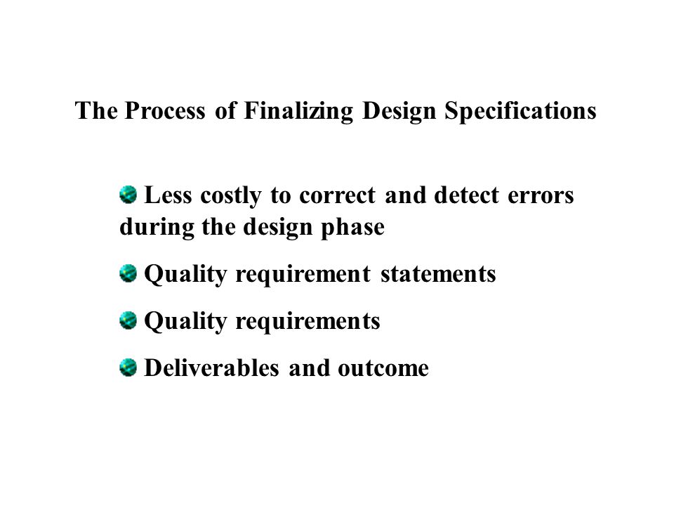 Chapter 10 : Finalizing Design Specification