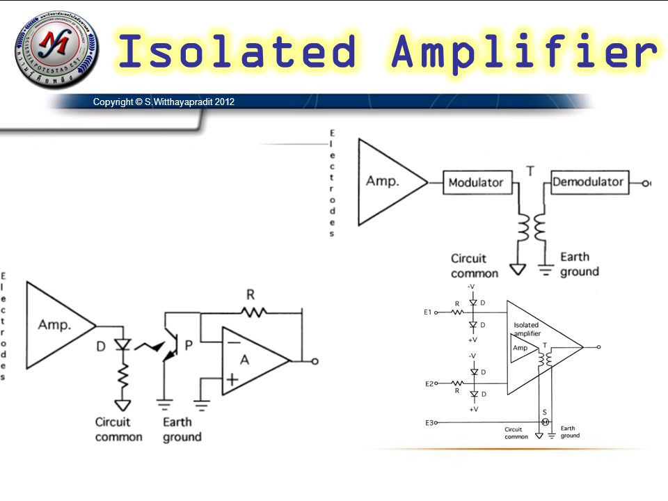 Isolated Amplifier Copyright © S.Witthayapradit 2012