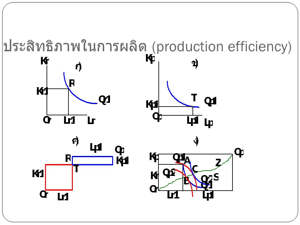ประสิทธิภาพในการผลิต (production efficiency)