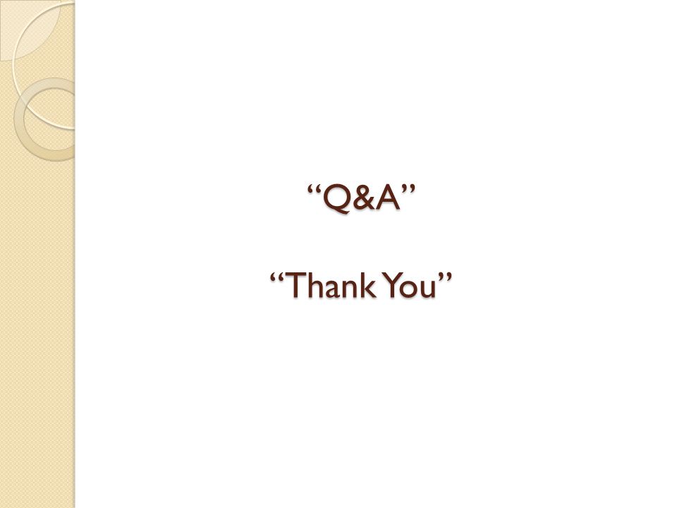 Q&A Thank You